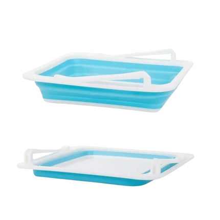 Πτυσσόμενο δοχείο ψυγείου για αποθήκευση τροφίμων μπλε JM-626