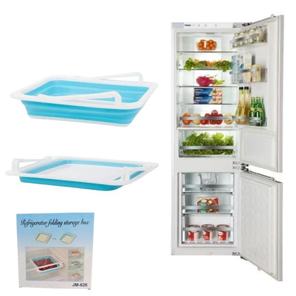 Πτυσσόμενο δοχείο ψυγείου για αποθήκευση τροφίμων μπλε JM-626
