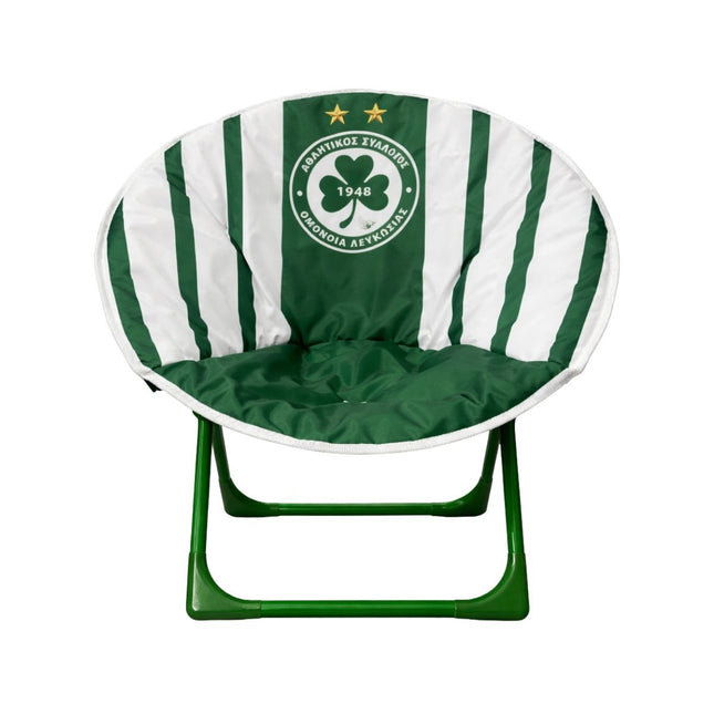 Παιδική Πτυσσόμενη Καρέκλα Ομόνοια Λευκωσίας με Μαλακό Κάθισμα & Μεταλλικό Σκελετό Πράσινο