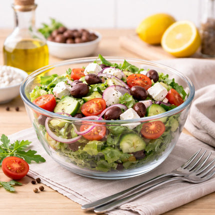 Πυρίμαχο Γυάλινο Μπολ 17 cm με Χωρητικότητα 1.1L