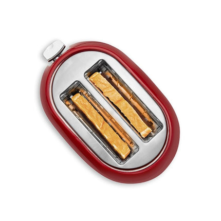 PYREX Φρυγανιέρα 850W με 7 Επίπεδα Ρύθμισης Retro Red