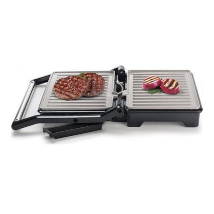 PYREX Panini Ceramic Τοστιέρα για 2 Τοστ 1000W Inox