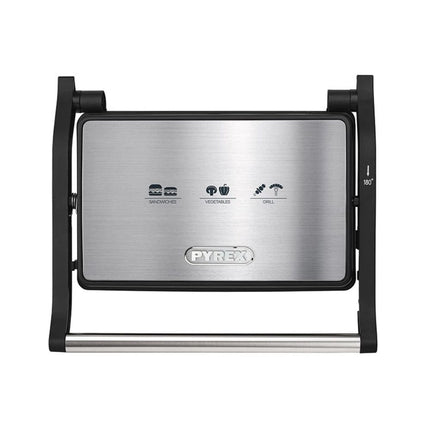 PYREX Panini Ceramic Τοστιέρα για 2 Τοστ 1000W Inox