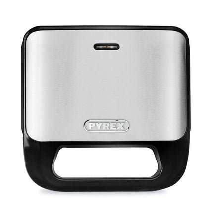 PYREX Τοστιέρα 800W με Αποσπώμενες Πλάκες για 2 Τοστ Μαύρο