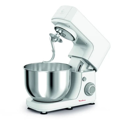 MOULINEX Masterchef Essential Πολυμίξερ Κουζίνας 800W με Μεγάλο Μπολ 4.8L, 6 Ταχύτητες, Ανάμειξη Πλανητικής Κίνησης & Μεταλλικά Αξεσουάρ Ζαχαροπλαστικής QA150110