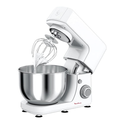 MOULINEX Masterchef Essential Πολυμίξερ Κουζίνας 800W με Μεγάλο Μπολ 4.8L, 6 Ταχύτητες, Ανάμειξη Πλανητικής Κίνησης & Μεταλλικά Αξεσουάρ Ζαχαροπλαστικής QA150110