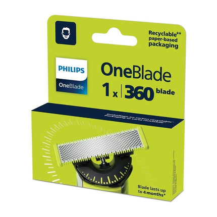 PHILIPS OneBlade Ανταλλακτική Λεπίδα 360 για Ξυριστικές Μηχανές OneBlade & OneBlade Pro QP410/50