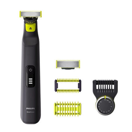PHILIPS OneBlade Pro 360 Επαναφορτιζόμενη Κουρευτική Μηχανή με Λεπίδα 360°, Χτενάκι ακριβείας 14 θέσεων 0.4 -10 mm, Wet & Dry Χρήση & έως 90 Λεπτά Χρόνο Λειτουργίας QP6541/15