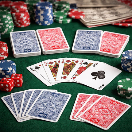 Queen Casino Playing Cards 100% Πλαστικές Τράπουλες Ανθεκτικές & Πλενόμενες