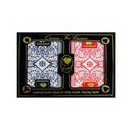 Queen Casino Playing Cards 100% Πλαστικές Τράπουλες Ανθεκτικές & Πλενόμενες