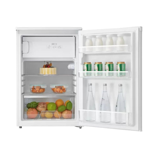 Midea Μονόπορτο Ψυγείο 113L 5 Cu.Ft με Συρτάρι Λαχανικών & LED Φωτισμό, MDRD168FGF01 Λευκό