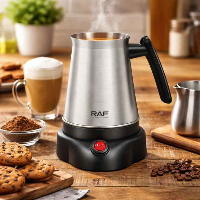 RAF Ηλεκτρικό Μπρίκι 600W 600ml με Αποσπώμενο Φίλτρο & Αυτόματη Απενεργοποίηση R.7318 Inox