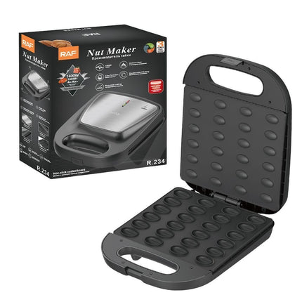RAF Μηχανή Cookies σε Σχήμα Καρυδιού 1400W με Αντικολλητική Επιφάνεια & για έως 24 Μπισκότα σε Κάθε Ψήσιμο
