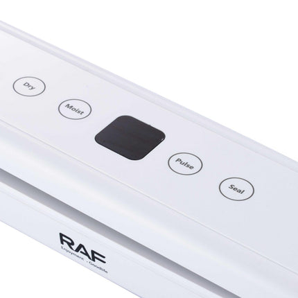 RAF Vacuum Sealer Θερμοκολλητής Αεροστεγούς Σφράγισης 80W έως 25cm με 10 Σακούλες R.74001 Άσπρο