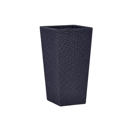 KETER Rattan Style Γλάστρα S 43.5cm με Διπλό Τοίχωμα 612051 Ανθρακί