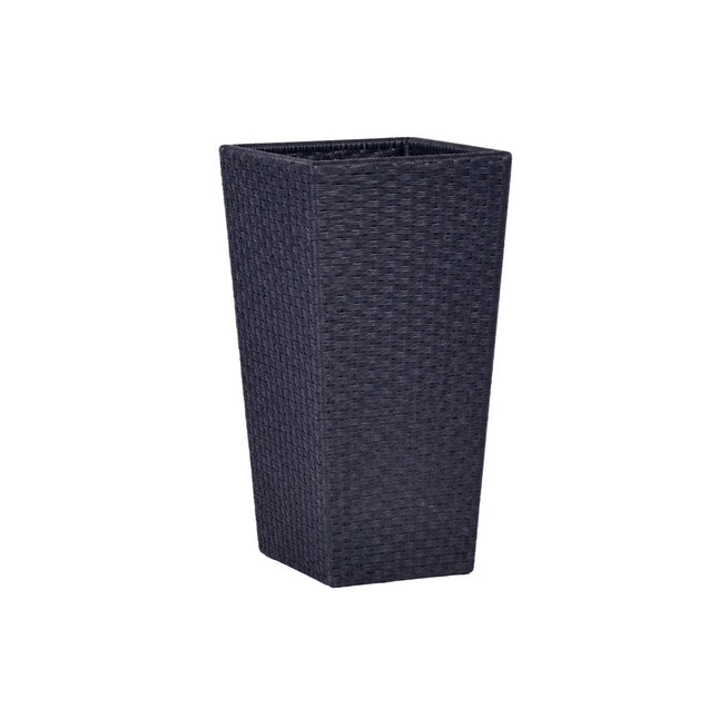 KETER Rattan Style Γλάστρα S 43.5cm με Διπλό Τοίχωμα 612051 Ανθρακί