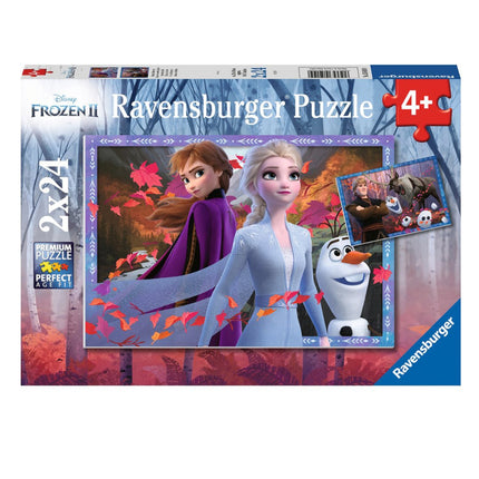 Ravensburger Frozen II 05010, Παζλ 2×24 Κομματιών για Παιχνίδι και Ανακάλυψη, 4+ Ετών
