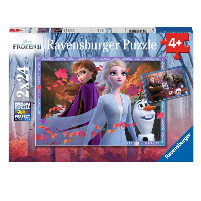 Ravensburger Frozen II 05010, Παζλ 2×24 Κομματιών για Παιχνίδι και Ανακάλυψη, 4+ Ετών