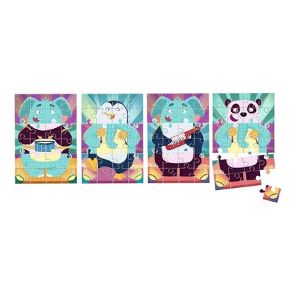 Ravensburger 05137 Puzzle Mix &amp; Match Αστεία Ζωάκια 3×24 Τεμάχια