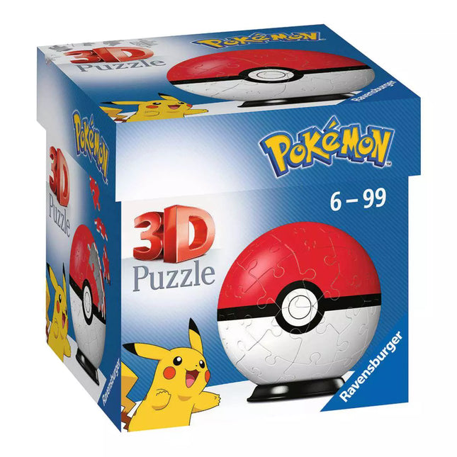 Ravensburger Pokémon Poké Ball 3D Παζλ 54 Κομματιών 11256, 6+ Ετών