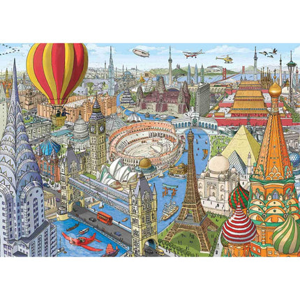 Ravensburger Παζλ Ο Γύρος του Κόσμου σε 80 Ημέρες 1000 Κομματιών 12000169, 12+ Ετών