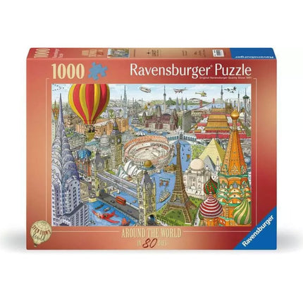 Ravensburger Παζλ Ο Γύρος του Κόσμου σε 80 Ημέρες 1000 Κομματιών 12000169, 12+ Ετών