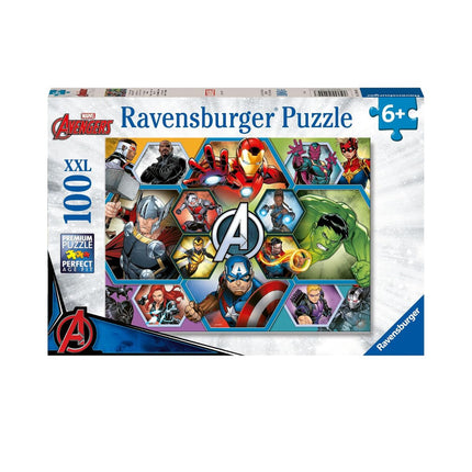 Ravensburger Marvel Avengers Παιδικό Puzzle 100 XXL Κομματιών με τους Avengers 12004029 6+ Ετών