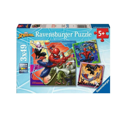 Ravensburger Marvel Spider-Man Σετ 3 Παιδικών Puzzle 49 Κομματιών 12004115 5+ Ετών