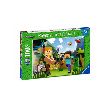 Ravensburger Minecraft Steve & Alex Παιδικό Puzzle 100 XXL Κομματιών 12004176 6+Ετών