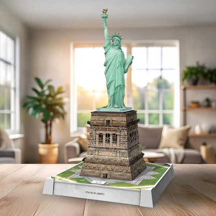 Ravensburger Iconics Statue of Liberty Night Edition 3D Puzzle 108 Κομματιών με LED Φωτισμό 12008027 10+ Ετών
