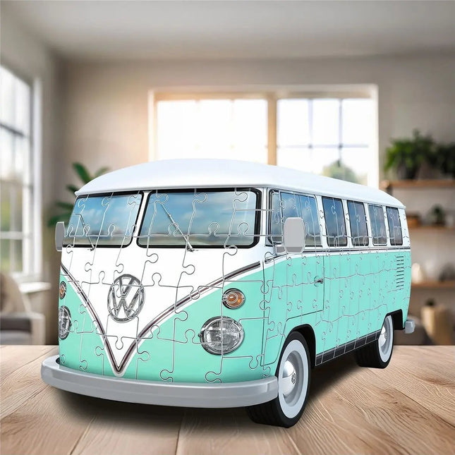 Ravensburger 3D Παζλ Iconics Volkswagen T1 162 Κομματιών 12008035 Γαλαζοπράσινο/Λευκό, 8+ Ετών
