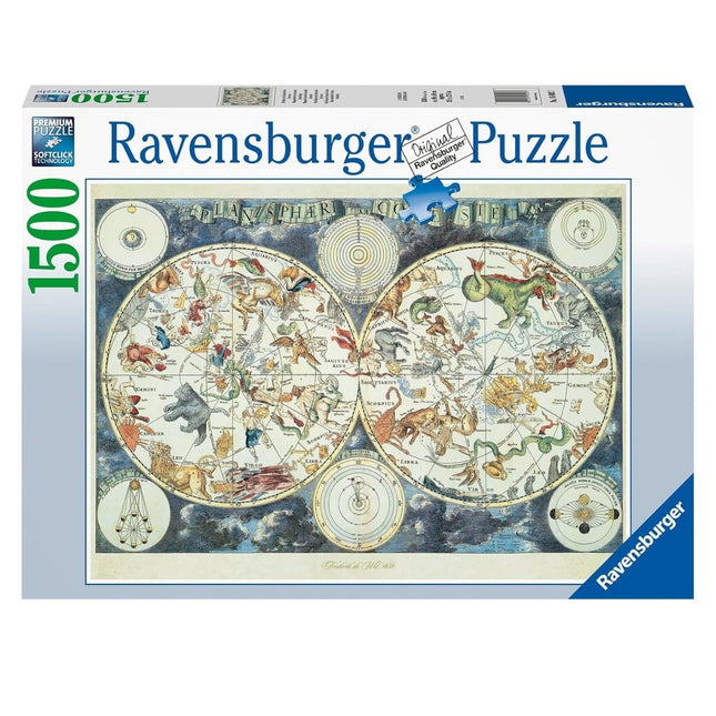 RAVENSBURGER Παζλ Διακοσμητικός Ζωδιακός Χάρτης 1500 Κομματιών Δημιουργική Πρόκληση 16003, 14+ Ετών