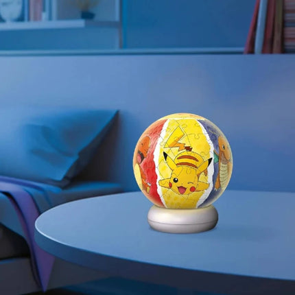 RAVENSBURGER Pokémon 3D Puzzle Φωτιστικό 72 Κομματιών με Βάση LED 12008053, 6+ Ετών