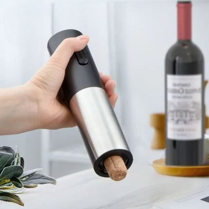 Wine Opener with Batteries Black/Silver