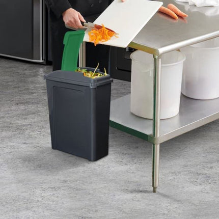 Κάδος Ανακύκλωσης 25L Slimline με Πτυσσόμενο Καπάκι,  Ανθεκτικός Πλαστικός Κάδος Μπάνιου ή Κουζίνας