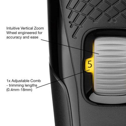 Remington Style Series B3 Τρίμερ Γενειάδας με Ρυθμιζόμενο Χτενάκι και Αυτοακονιζόμενες Λεπίδες MB3000