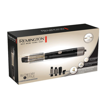 Remington Βούρτσα Αέρος Blow Dry & Style 1000W με 4 Εξαρτήματα, Ιονική Περιποίηση για Στέγνωμα και Φορμάρισμα Μαλλιών AS7500