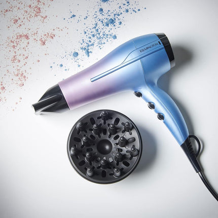 Remington Mineral Glow Σεσουάρ Μαλλιών με Ιονική Τεχνολογία, Κεραμική Γρίλια Ορυκτών και Φυσούνα D5408