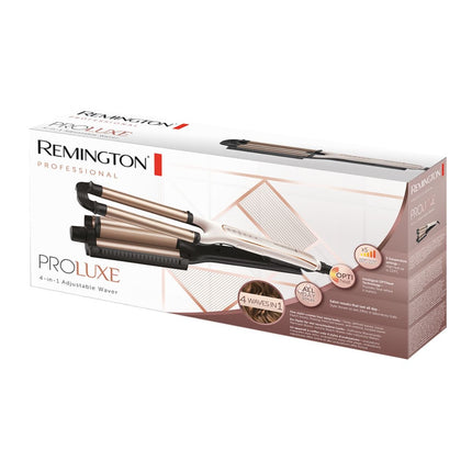 Remington PROluxe 4 σε 1 Κυματιστή Μαλλιών με Ρυθμιζόμενο Κύλινδρο για Διαφορετικά Στυλ Κυματισμών & OPTIheat Τεχνολογία CI91AW