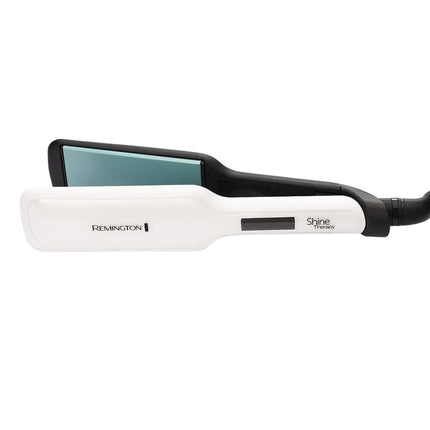 Remington Shine Therapy Ισιωτική Μαλλιών με Φαρδιές Κινούμενες Κεραμικές Πλάκες, Έλαιο Αργκάν και Βιταμίνη Ε S8550