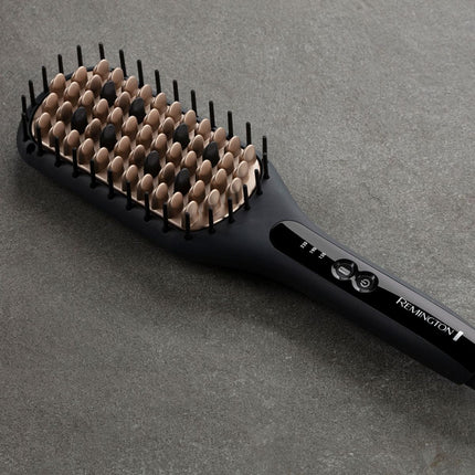 Remington Straight Brush Θερμαινόμενη Βούρτσα Ισιώματος με Αντιστατική Κεραμική Επίστρωση για Λεία Μαλλιά με Όγκο CB7400