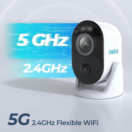 REOLINK Argus 3 Pro Εξωτερική Κάμερα Ασφαλείας 5MP με Μπαταρία & Solar Panel, Ανίχνευση Ανθρώπων/Οχημάτων & Διπλό Wi-Fi (B330)