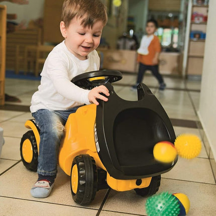 Παιδικό Όχημα JCB Rolly Minitrac Dumper με Κουβαδάκι Ανατροπής, Τιμόνι με Κόρνα & Αθόρυβα Ελαστικά!