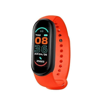 Ρολόι Fitness Tracker με Πιεσόμετρο και Μετρητή Καρδιακών Παλμών Smart Band M6 Κόκκινο