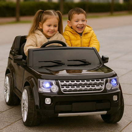 Rover Ηλεκτροκίνητο Αυτοκίνητο 4×4 24V 2 Θέσεων με Δερμάτινα Καθίσματα, MP3 & Τηλεχειριστήριο 2.4G Μαύρο, 3+ Ετών