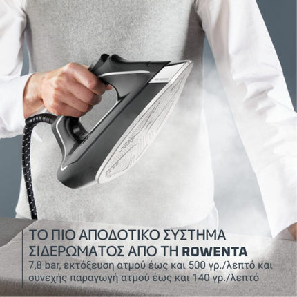 Rowenta Eco Steam Pro Σύστημα Σιδερώματος Ατμού 2800W με Πίεση 7,8 bar, Συνεχή Ατμό 140 g/min, Βολή Ατμού 500 g/min & Αφαιρούμενο Δοχείο 1,3L DG9621