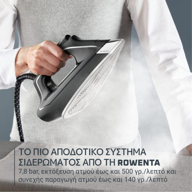 Rowenta Eco Steam Pro Σύστημα Σιδερώματος Ατμού 2800W με Πίεση 7,8 bar, Συνεχή Ατμό 140 g/min, Βολή Ατμού 500 g/min & Αφαιρούμενο Δοχείο 1,3L DG9621