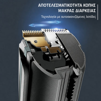 Rowenta Επαναφορτιζόμενη Κουρευτική Μηχανή για Μαλλιά & Γένια με Αυτοακονιζόμενες Λεπίδες TN5224