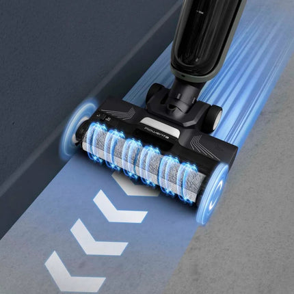 Rowenta Επαναφορτιζόμενη Σκούπα 2 σε 1 X-Clean 4 Wet & Dry για Σκούπισμα & Σφουγγάρισμα GZ5035WO