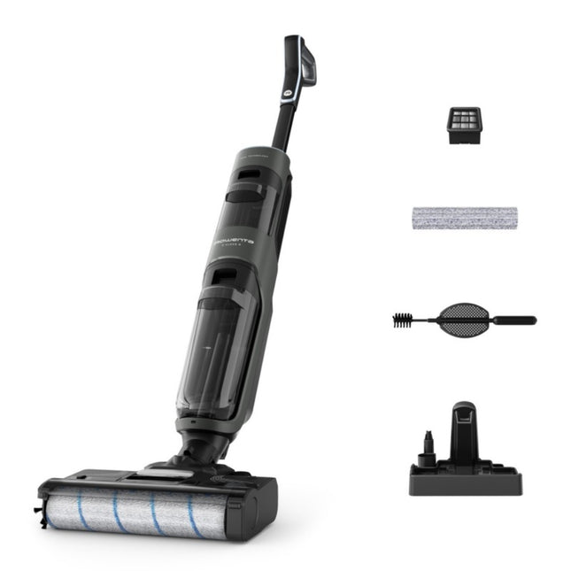 Rowenta Επαναφορτιζόμενη Σκούπα 2 σε 1 X-Clean 4 Wet & Dry για Σκούπισμα & Σφουγγάρισμα GZ5035WO